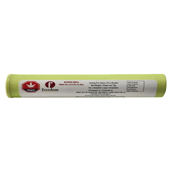 Freedom Cannabis - Reserve Indica Sunset Pre Roll