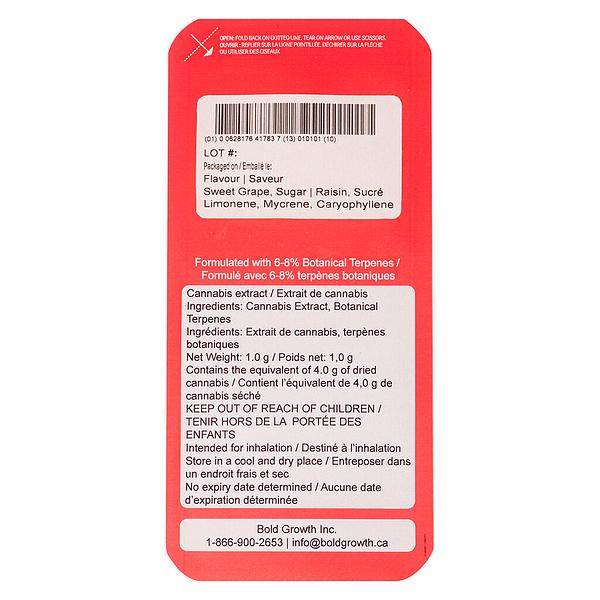 BOLD GLAZED - Grapezicle AIO Disposable Pen image 3