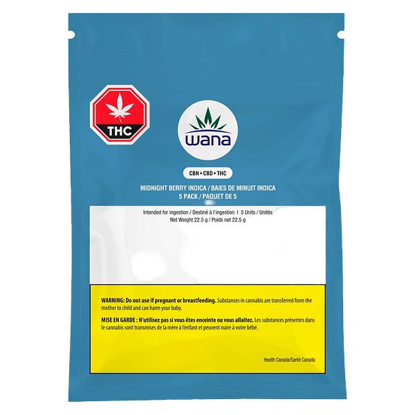 Wana - Sour Cbn Midnight Berry Soft Chews