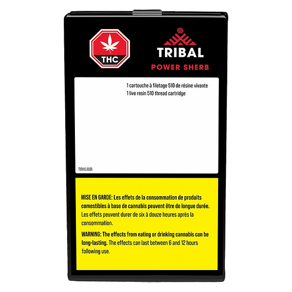 Tribal - Power Sherb Live Resin 510 Thread Cartridge
