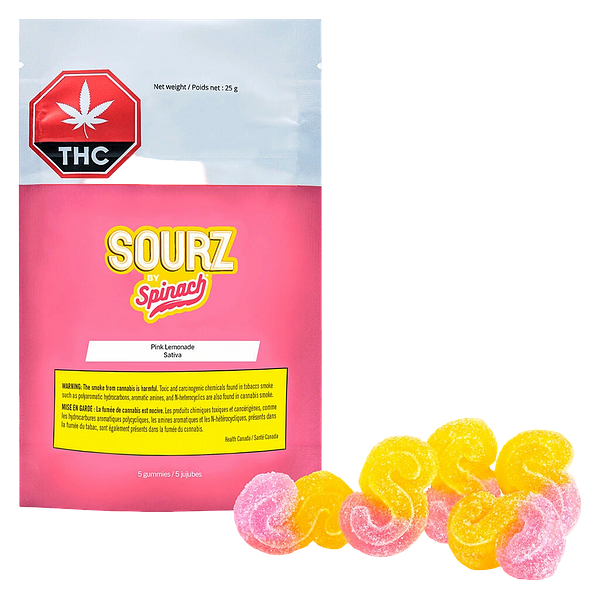 SOURZ by Spinach - Pink Lemonade Gummies