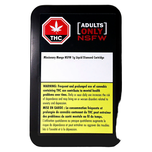 Adults Only - Missionary Mango NSFW Liquid Diamond 510 Thread Cartridge