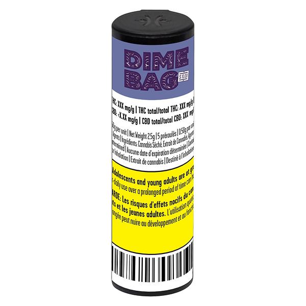 Dime Bag - Puckering Peacock Pocket Rockets Infused Pre Roll image 2