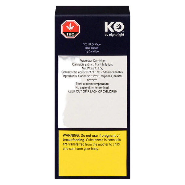 K.O. by NightNight - 3:2:1 K.O. Vape Blue Widow 510 Thread Cartridge