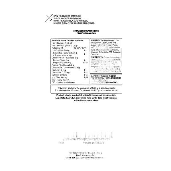 Glenn's - Strawberry Watermelon Hash Rosin Gummies