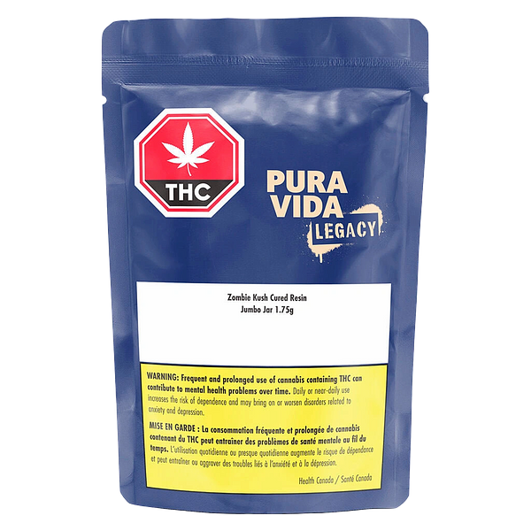 Pura Vida - Zombie Kush Cured Resin Jumbo Jar