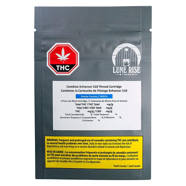 Lune Rise Farms - Peyote Country Combine Enhancer 510 Thread Cartridge image 2