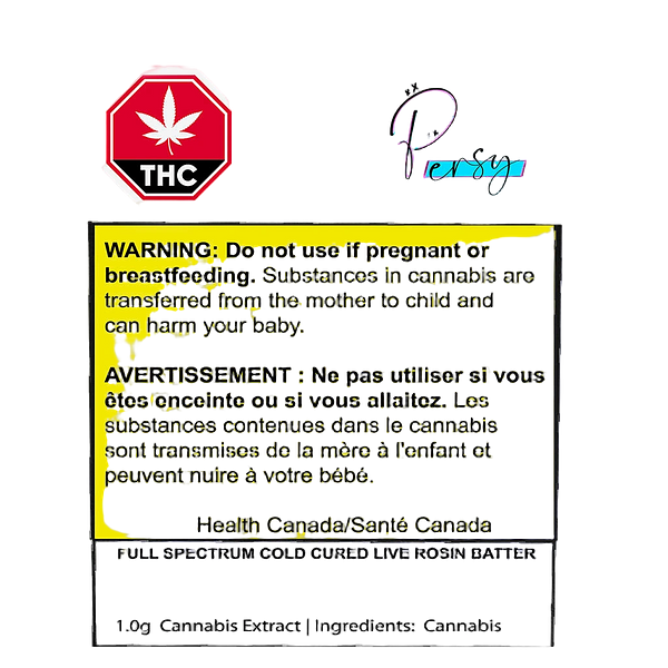 LOT420 X PERSY - Full Spectrum Cold Cured Live Rosin Batter