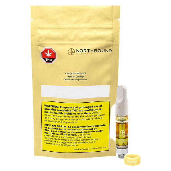 Northbound Cannabis - CBN:CBD Lemon CKS 510 Thread Cartridge