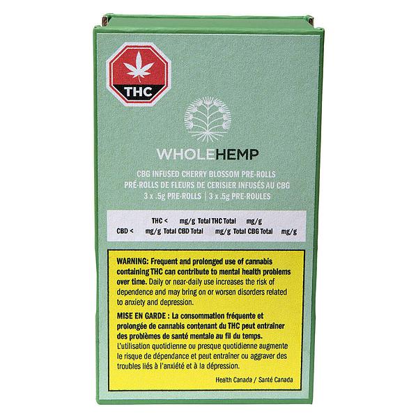 WholeHemp - Cbg Infused Cherry Blossom Pre Roll image 2
