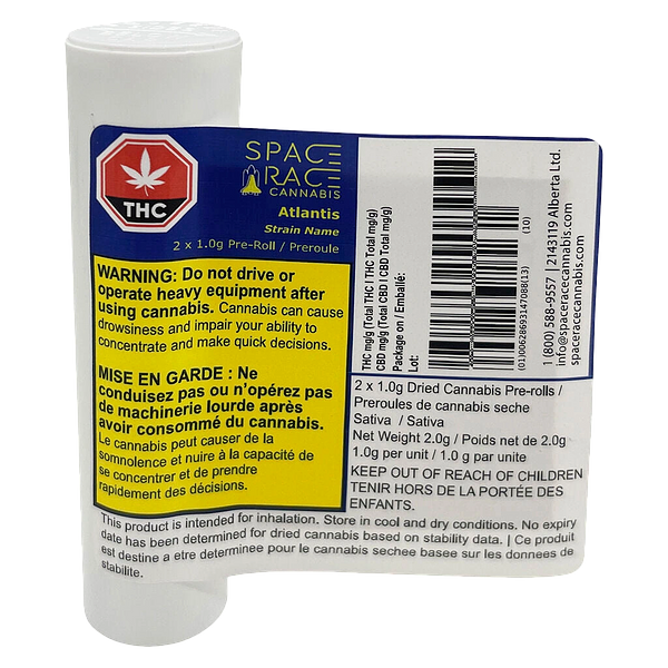 Space Race Cannabis - Atlantis Pre Roll