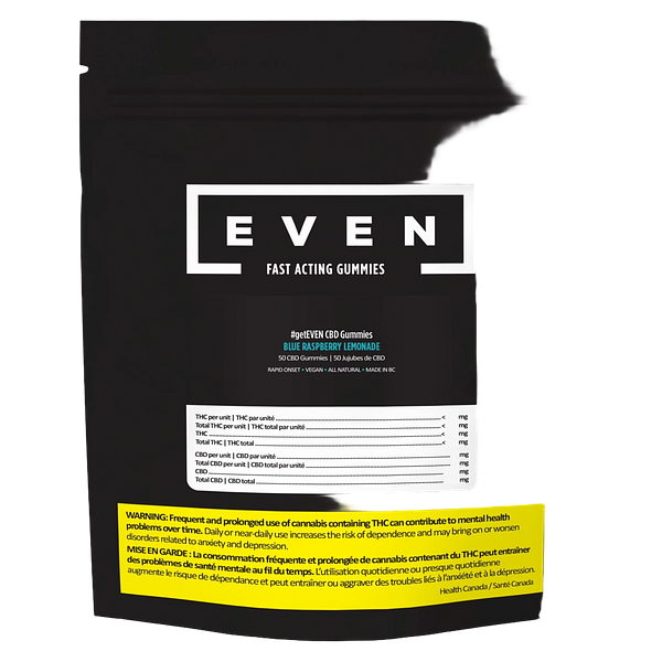 EVEN - Blue Raspberry Lemonade Fast Acting CBD Gummies