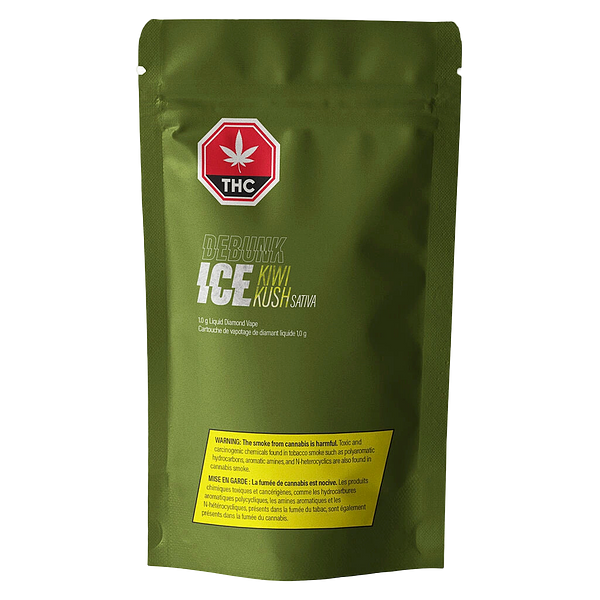 DEBUNK ICE - Kiwi Kush Liquid Diamonds 510 Thread Cartridge