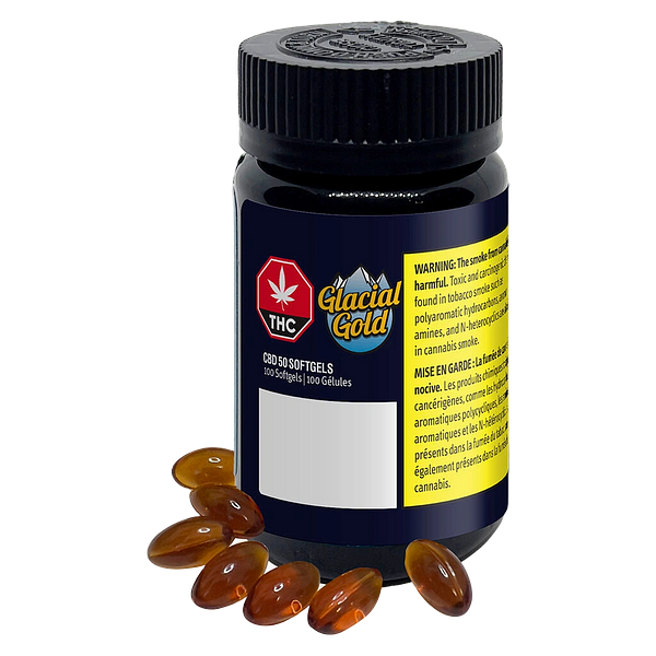 Glacial Gold - CBD 50 Softgels