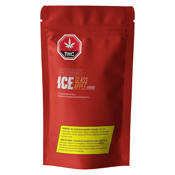 DEBUNK ICE - Glass Apple Liquid Diamonds 510 Thread Cartridge