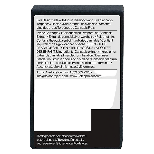 Kolab Project - Liquid Live Resin 510 Thread Cartridge