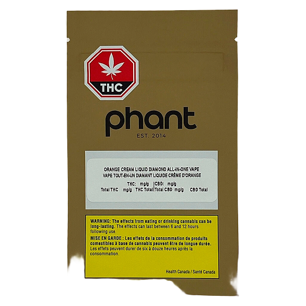 Phant - Flavoured Liquid Diamond Disposable Vape Orange