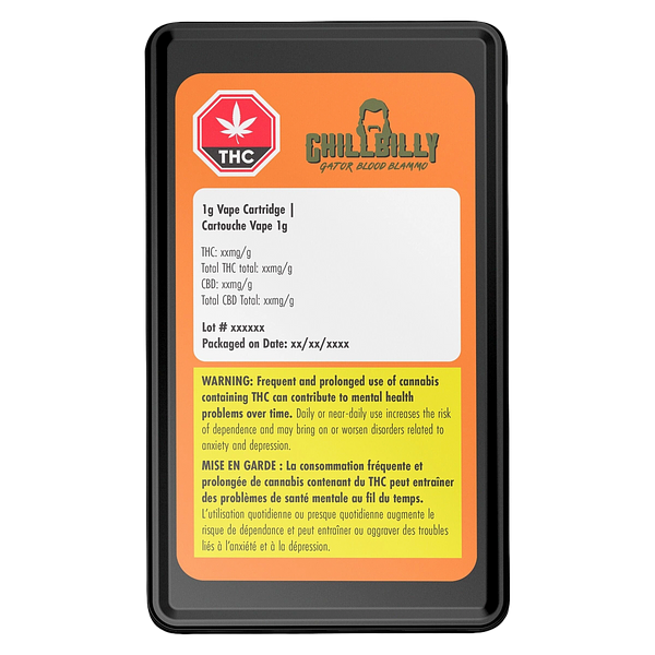 Chillbilly - Gator Blood Blammo 510 Thread Cartridge