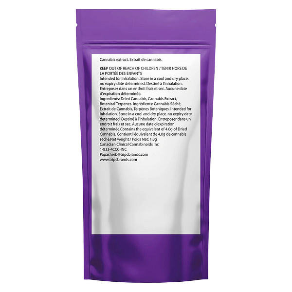 AMBR - Indica Berry Burst Kief Infused Glass Tip Blunt