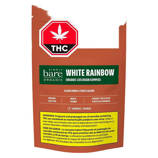Simply Bare - White Rainbow Organic Live Rosin Gummies