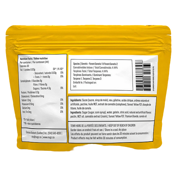 Nugz Munchies - Terple Rosinaut Hash Rosin Gummy