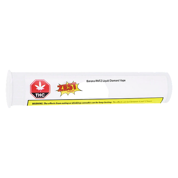 Zest Cannabis - Banana Rntz Liquid Diamond 510 Thread Cartridge
