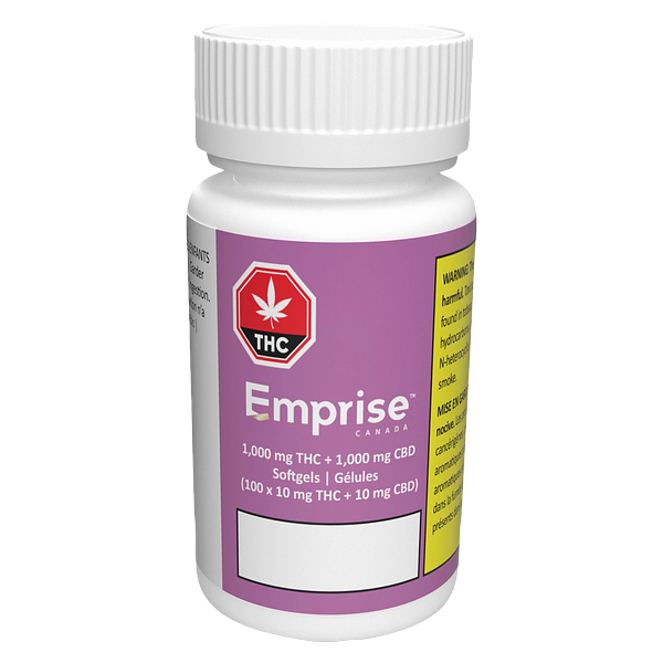 Emprise Canada - 1000 Thc + 1000 Cbd Softgels