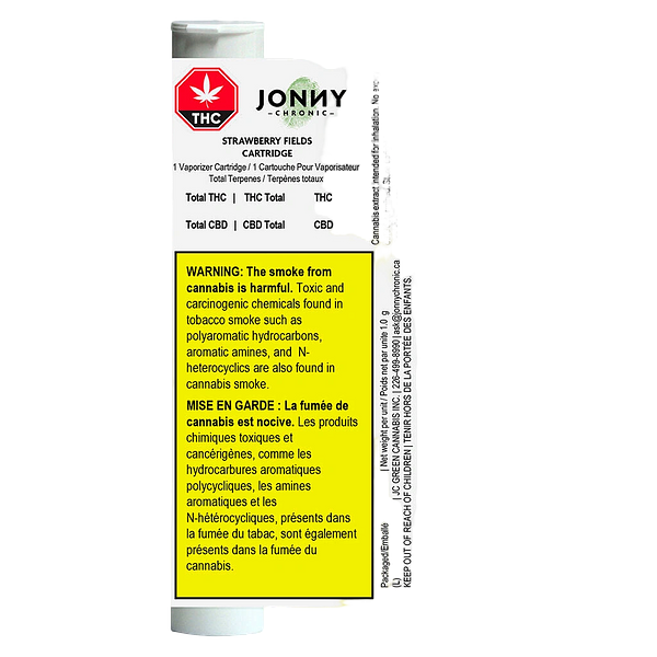 Jonny Chronic - Strawberry Fields 510 Thread Cartridge