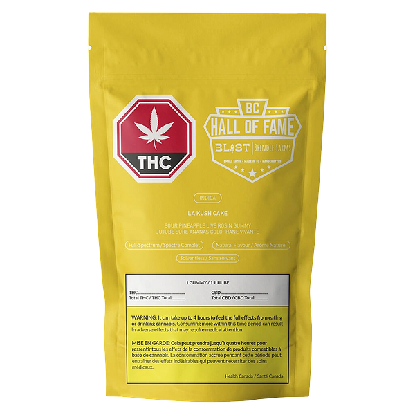 BLAST - Sour Pineapple La Kush Cake Live Rosin Gummy