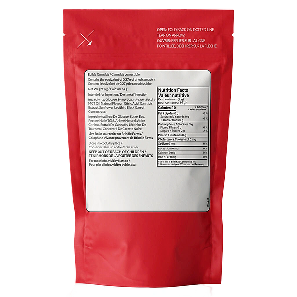 BLAST - Sour Wild Raspberry Animal Style Live Rosin Gummy