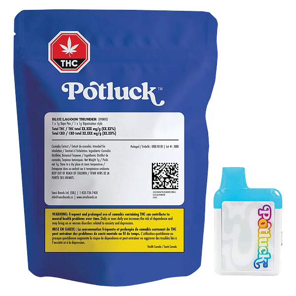 Potluck - Blue Lagoon Thunder Disposable Pen