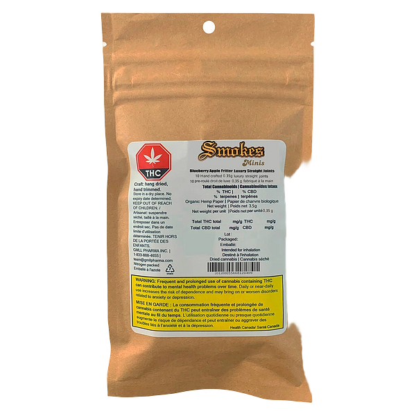 Smokes Minis - Blueberry Apple Fritter - Luxury Straight Joints