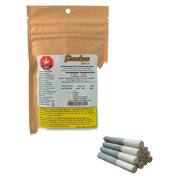 Smokes Minis - Blueberry Apple Fritter - Luxury Straight Joints