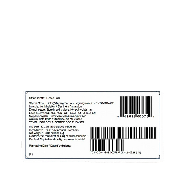 Dab Bods - Fuzzy Peach Shatter 2.0