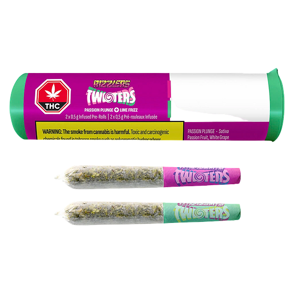RIZZLERS - Twisters - Passion Plunge & Lime Frizz Infused Pre Roll