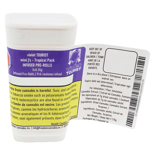 Violet Tourist - Infused Mini J's Tropical Pack