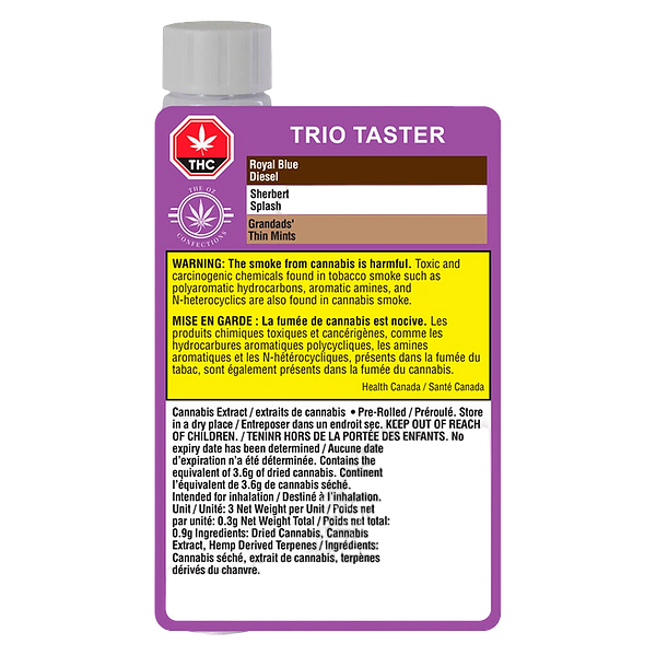The OZ Confections Corp. - Trio Taster Infused Pre-Roll