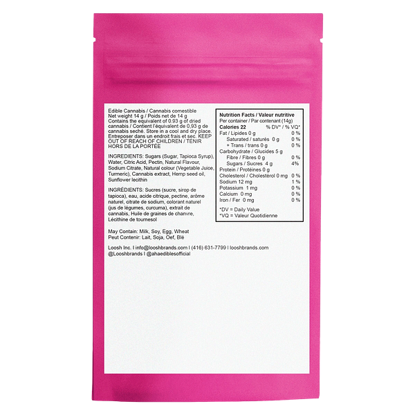 A-HA! - Sunny Day D8-THC:CBD Boosters