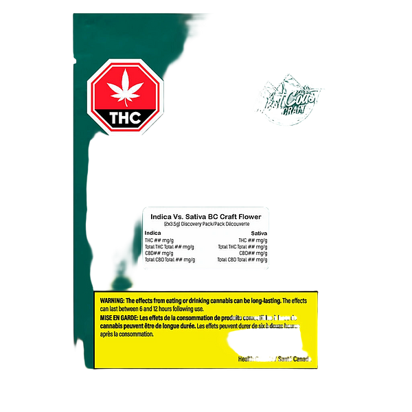 West Coast Craft - BC Craft Indica Vs. Sativa Discovery Pack