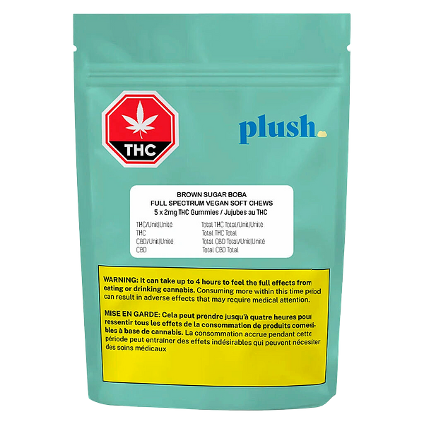 Plush - Brown Sugar Boba Full Spectrum Vegan Soft Chews