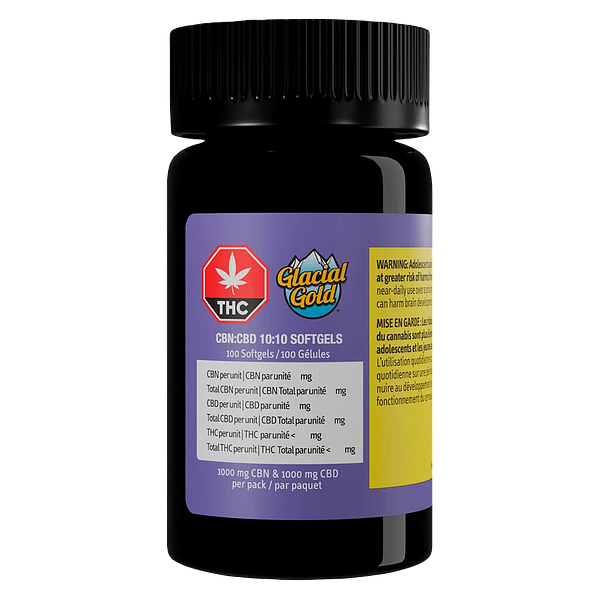 Glacial Gold - CBN:CBD 10:10 Softgels