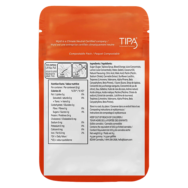 Wyld - Real Fruit Blood Orange 3:1 Cbc:Thc