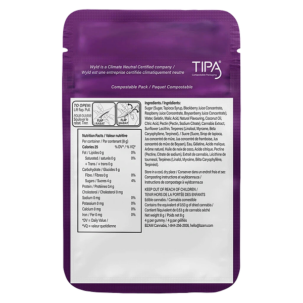 Wyld - Real Fruit Boysenberry 2:1:1 Cbd:Thc:Cbn