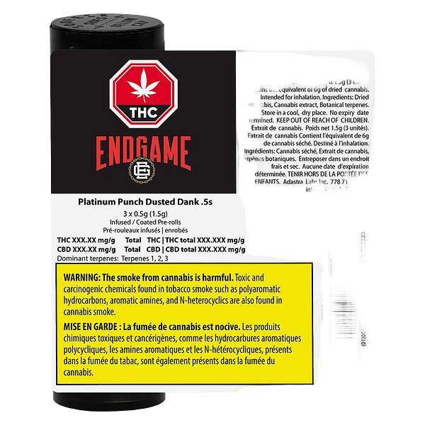 Endgame - Platinum Punch Dusted Dank Infused Pre Roll