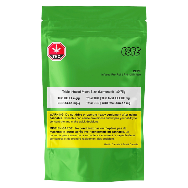 Pepe - Triple Infused Lemonatti Moon Stick Infused Pre Roll