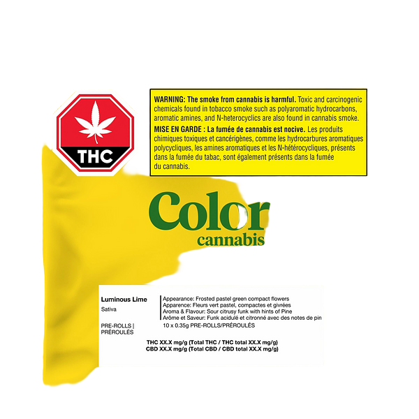 Color Cannabis - luminous lime Pre Roll