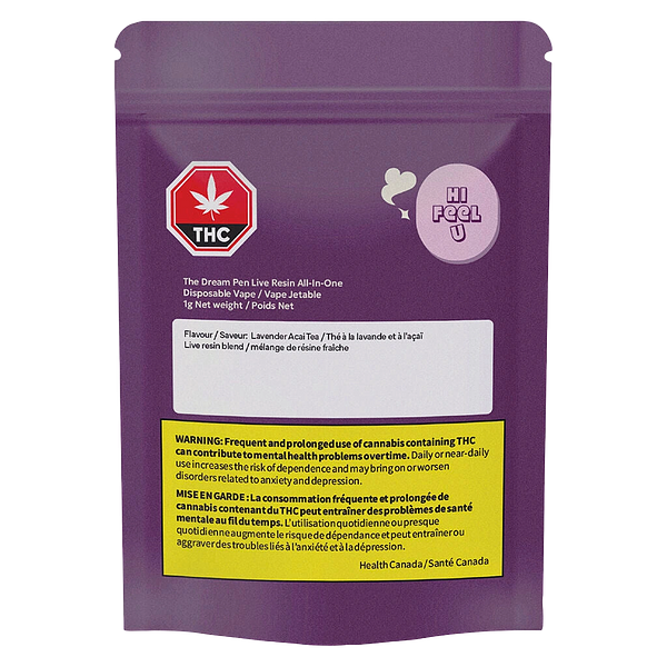 Hifeelu - Dream Live Resin All In One (Lavender Acai Tea)