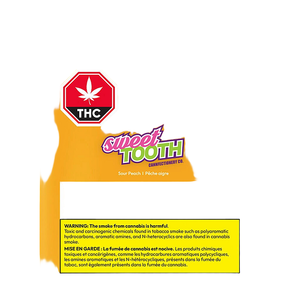 SWEET TOOTH CANNFECTIONERY CO. - Sour Peach Gummies