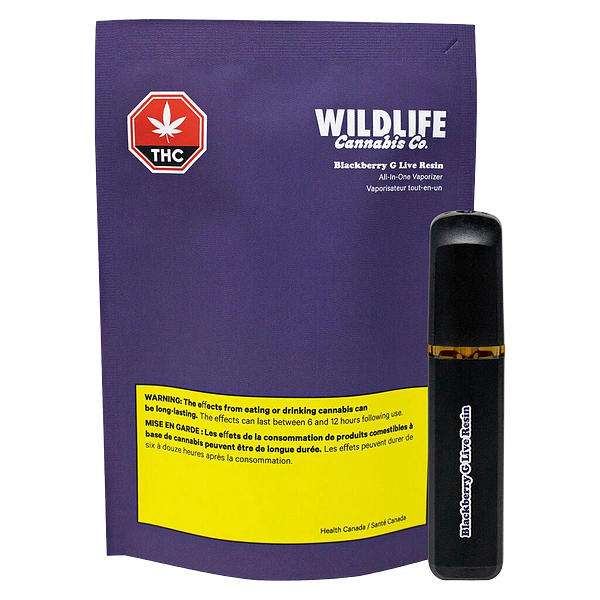 Wildlife Cannabis Co. - Live Resin Blackberry Gelato Vape