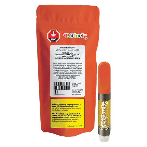 Potluck - Orange Twist 510 Thread Cartridge